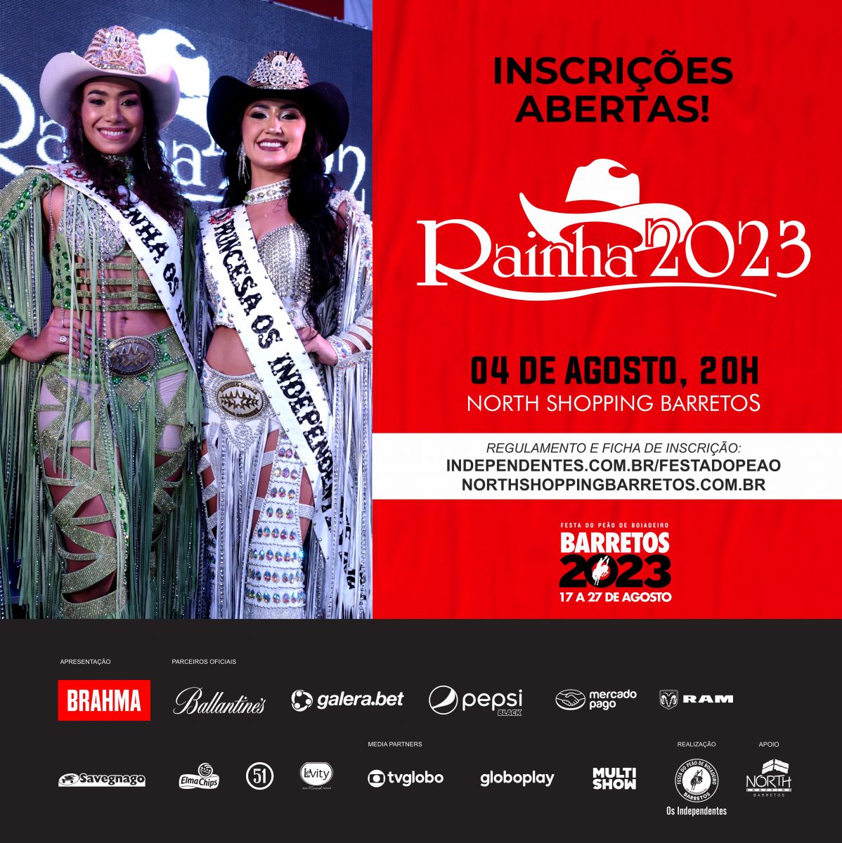 Concurso da Rainha da Festa do Peão de Barretos tem inscrições até 5 de  julho - Barretos News