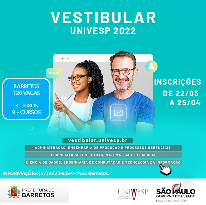 Univesp está com inscrições abertas para o Vestibular 2022