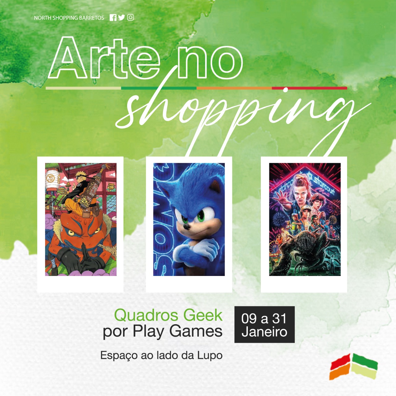 North Shopping Barretos recebe exposição de quadros Geek, a partir do dia 9 de janeiro