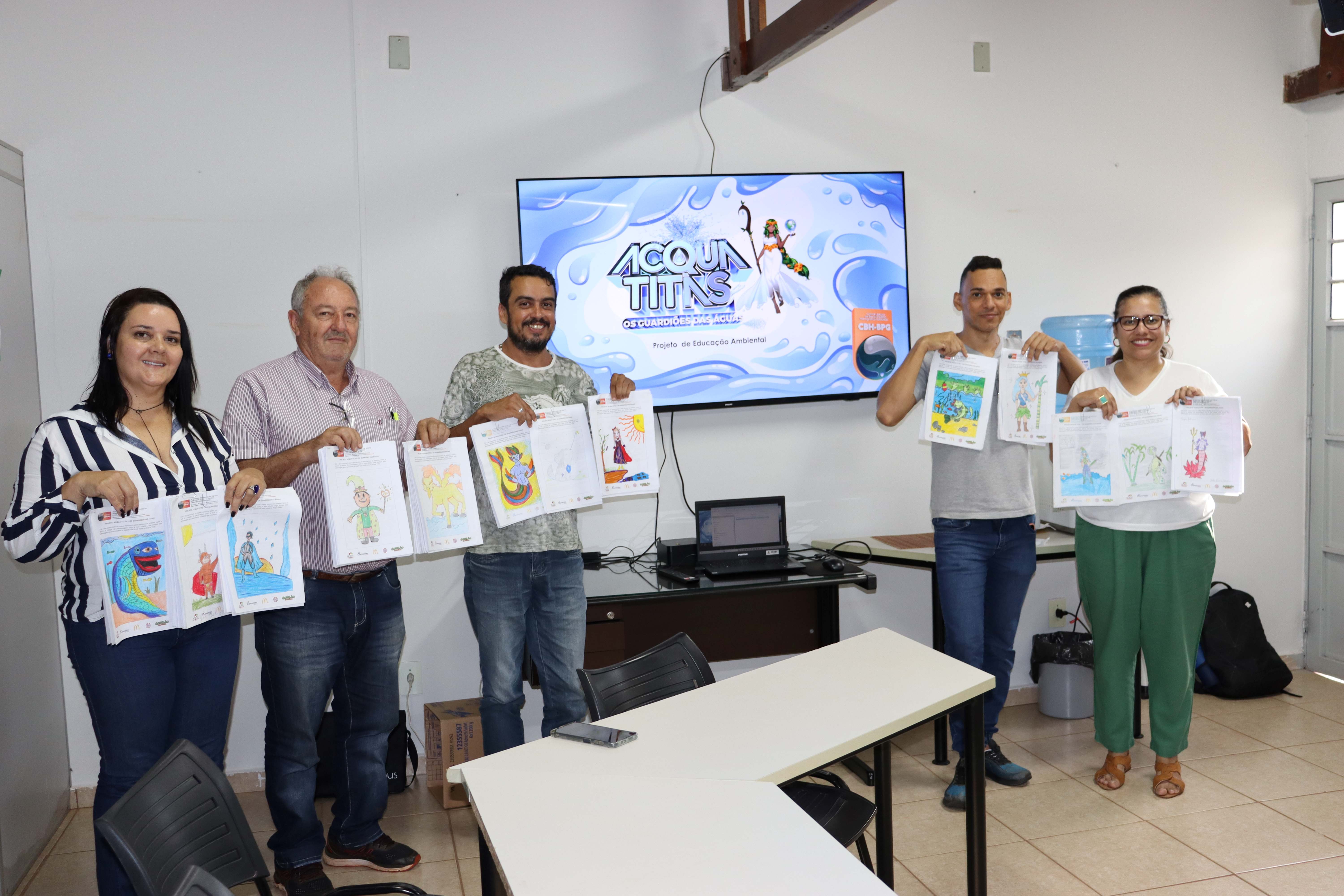 Eleitos os 13 mascotes do Projeto Acqua Titãs do Comitê do Baixo Pardo/Grande
