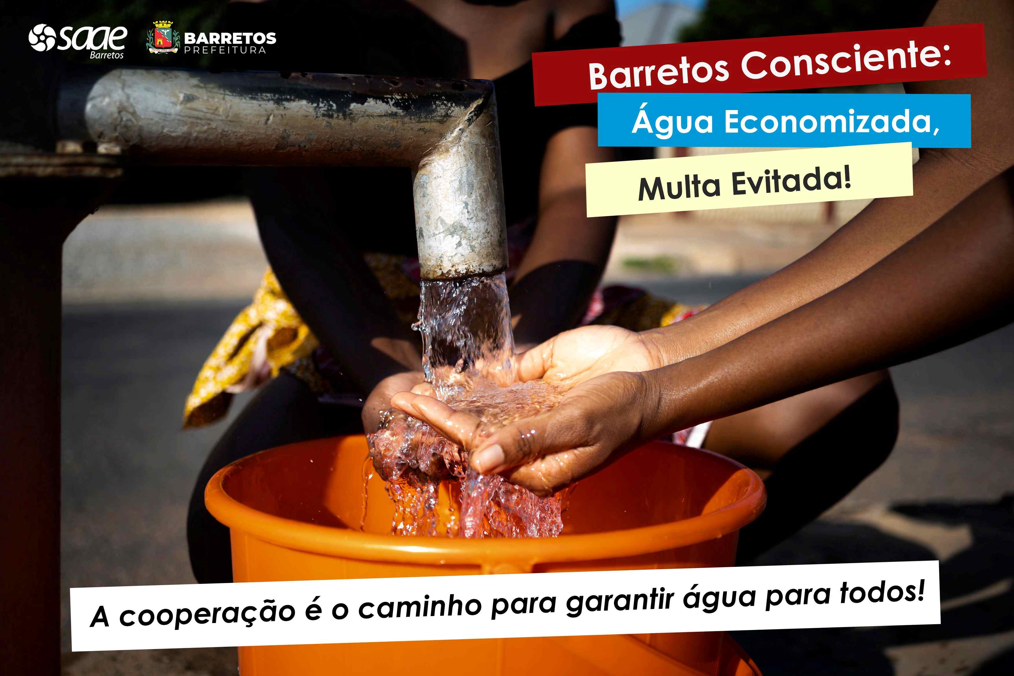 SAAE Barretos Lança Campanha de Conscientização "Barretos Consciente: Água Economizada, Multa Evitada!"
