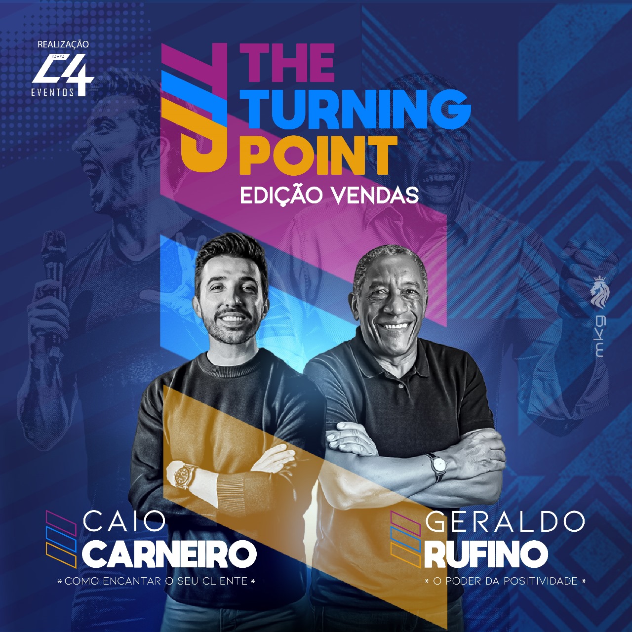 Caio Carneiro e Geraldo Rufino estão na segunda edição do “The Turning Point” em Barretos