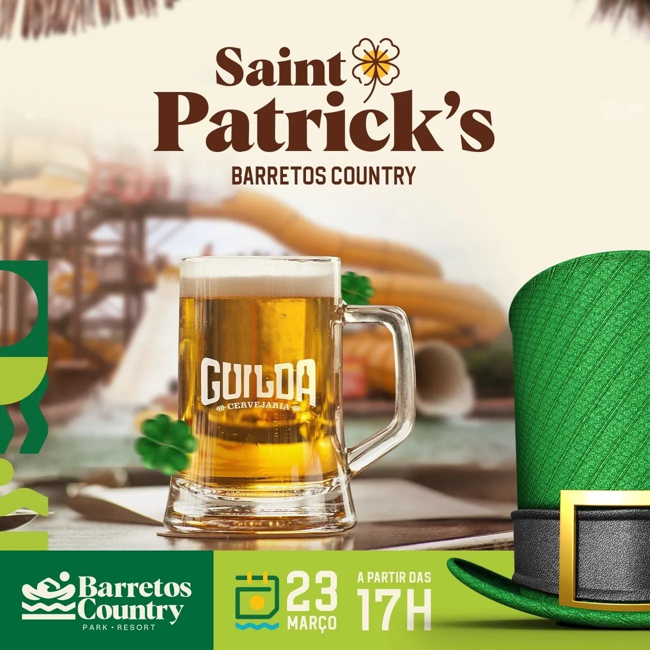 Barretos Country terá shows e chope verde no Saint Patrick's Day