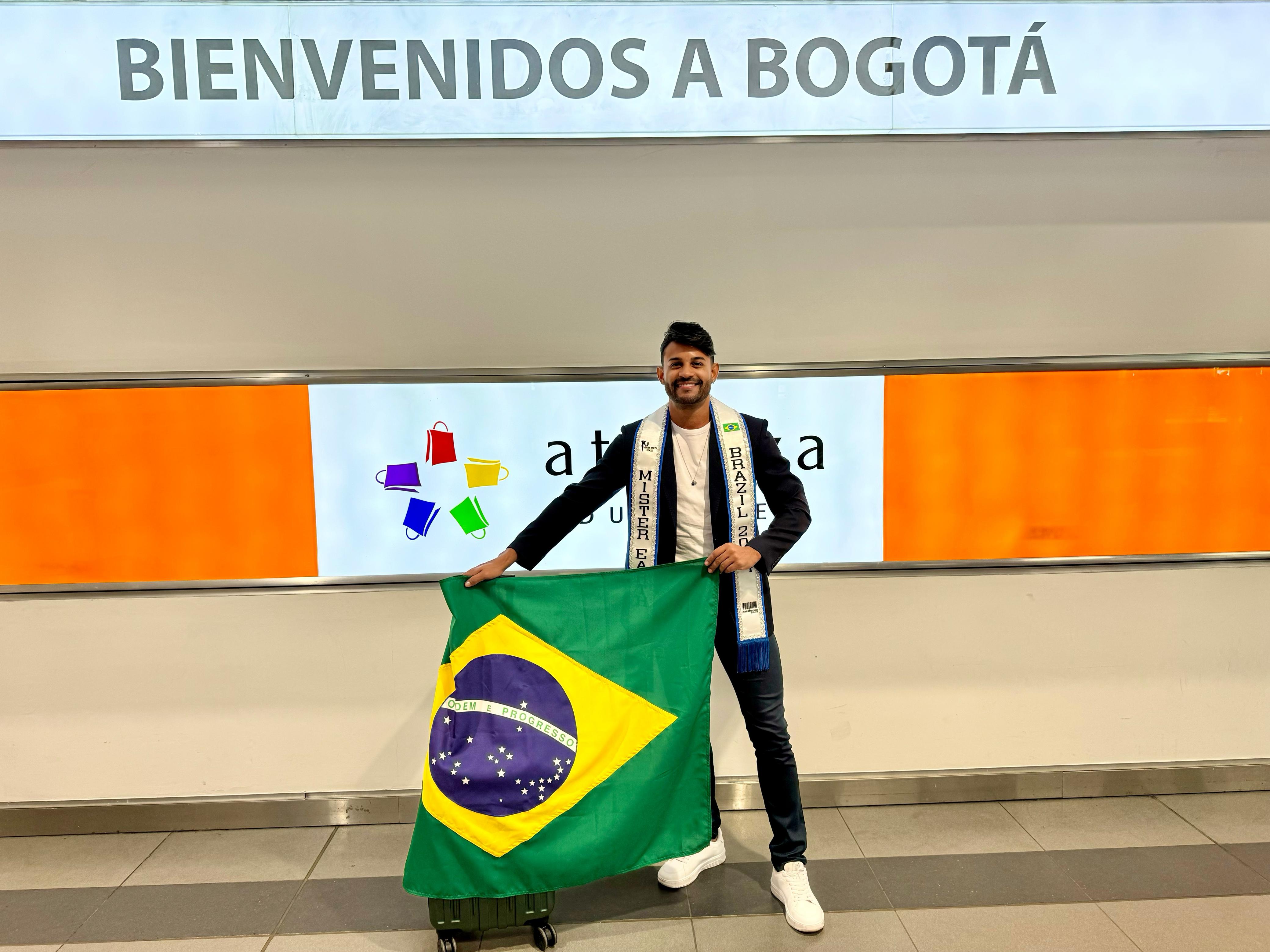 Maicon Santos, de Ribeirão Preto/SP, representa o Brasil no Mister Earth International 2024 na Colômbia