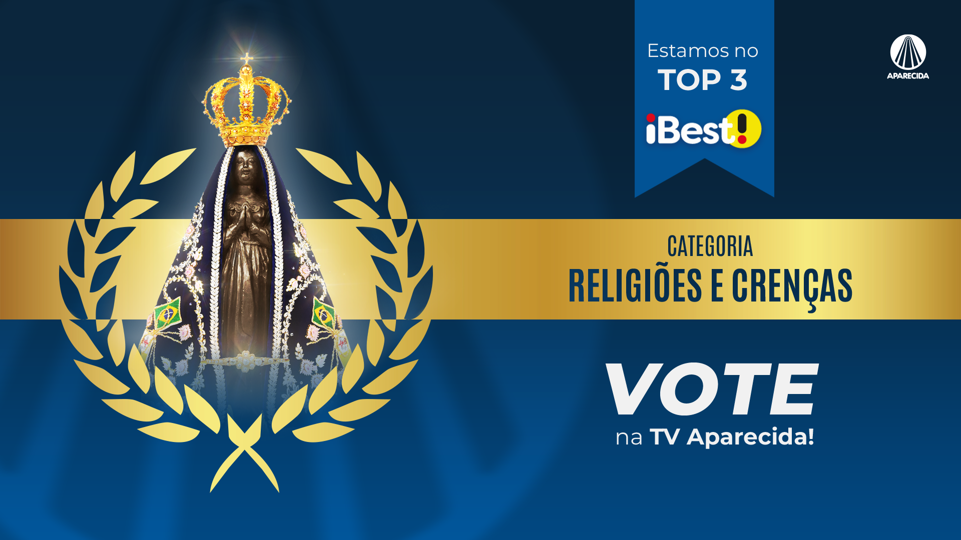 TV Aparecida está no Top 3 do Prêmio iBest