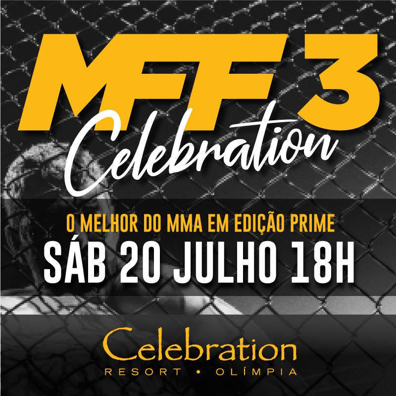 Sábado tem MMA na modalidade MMF3 no Celebration Resort de Olímpia