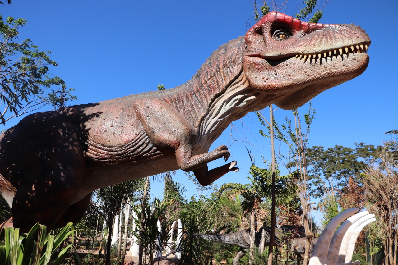 Vale dos Dinossauros é inaugurado em Olímpia
