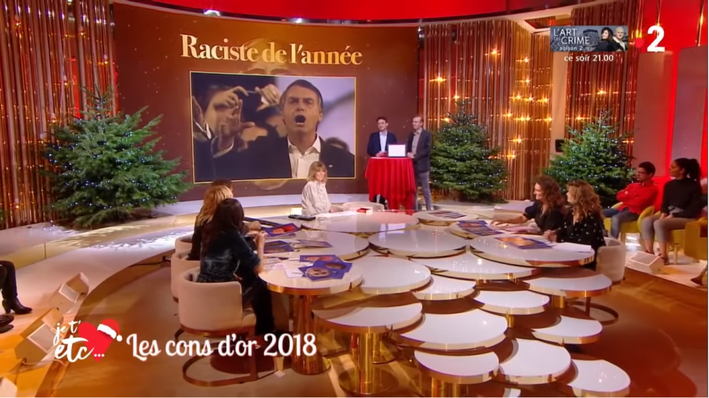 Bolsonaro ganha prêmio na França nas categorias Racista e Misógino do Ano de 2018